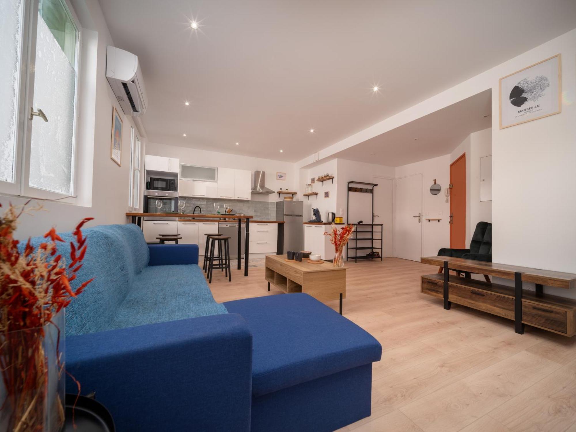 Neuf Climatise Equipe 4 Personnes Gare De La Blancarde Apartment