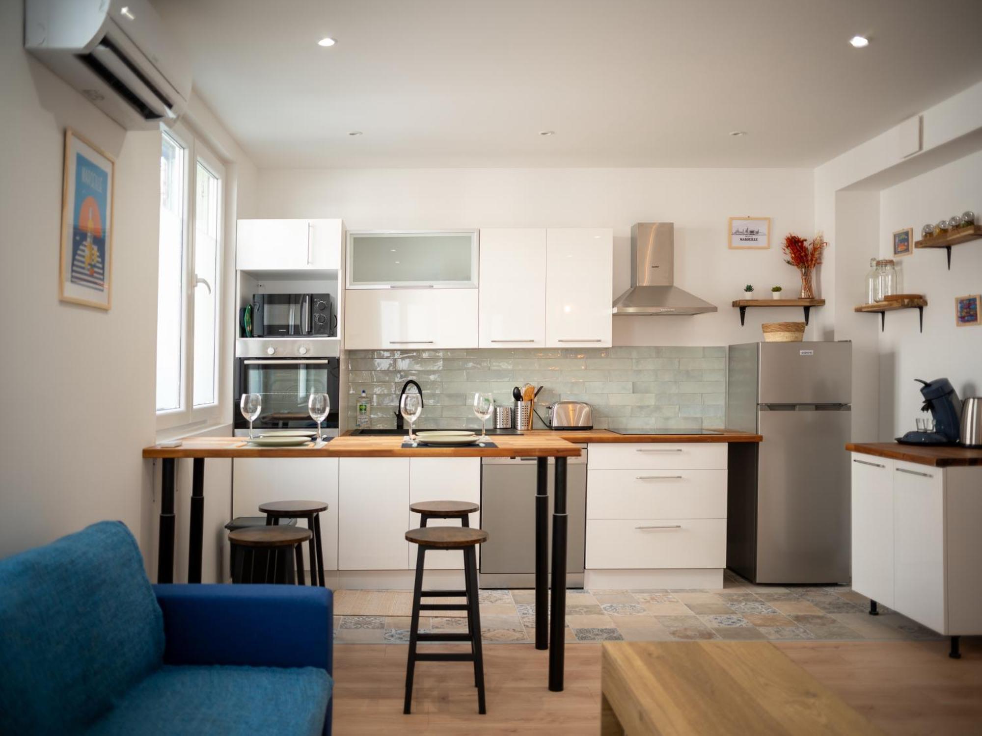 Neuf Climatise Equipe 4 Personnes Gare De La Blancarde Apartment